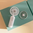 thumbnail image 1 of Luxcidy Rechargeable Handheld Usb Fan,White, With Strong Wind Mini Mute Portable Electric Fan, 1 of 3