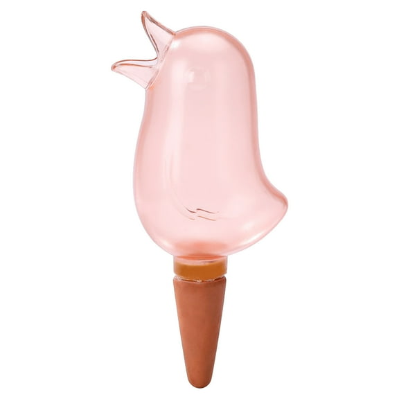 Luxcidy Self Watering Spike Globes Devices Plant Waterer Planter Automatic Dripper, Indoor Outdoor Plant Watering Bird Shape Automatic Irrigation Spikes (Red)