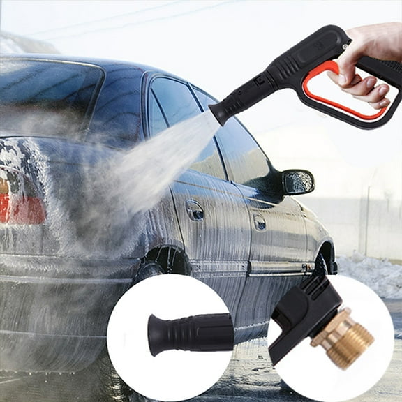 Luxcidy Short Pressure Washer Gun, Stubby High Pressure Handle Gun for Power Washer, 1/4" Quick Connector Compatible, 1PC