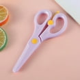 thumbnail image 1 of Luxcidy Small Scissors Safe Crafts Scissors Student Paper Cutting Scissors To Prevents Hand Pinching, for Indoor and Outdoor, Bathroom and Kitchen, 1 of 5
