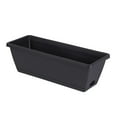 thumbnail image 1 of Luxcidy Window Box Planter, Rectangular Planters Box, Lightweight Plastic Indoor Outdoor Plant Pot, Herb s Flowers Plastic Pot for Windowsill, Garden, Balcony,Outdoor Decor,Black,1PCS, 1 of 9