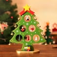 thumbnail image 1 of Luxcidy Wooden Christmas Tree, Table Top Christmas Tree, Children's Christmas Gift Christmas Holiday Decoration Hanging Ornament Gift, 1 of 5