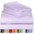 thumbnail image 1 of Luxclub Cooling 6 pc Microfiber Sheet Set, Lavender King- Soft, and Deep Pocketed Comfortable Bed Sheets, 1 of 8