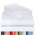 thumbnail image 1 of Luxclub Ultra Soft Sheet Set, Microfiber Cooling Fabric, Queen, White, 6-Piece, 1 of 8