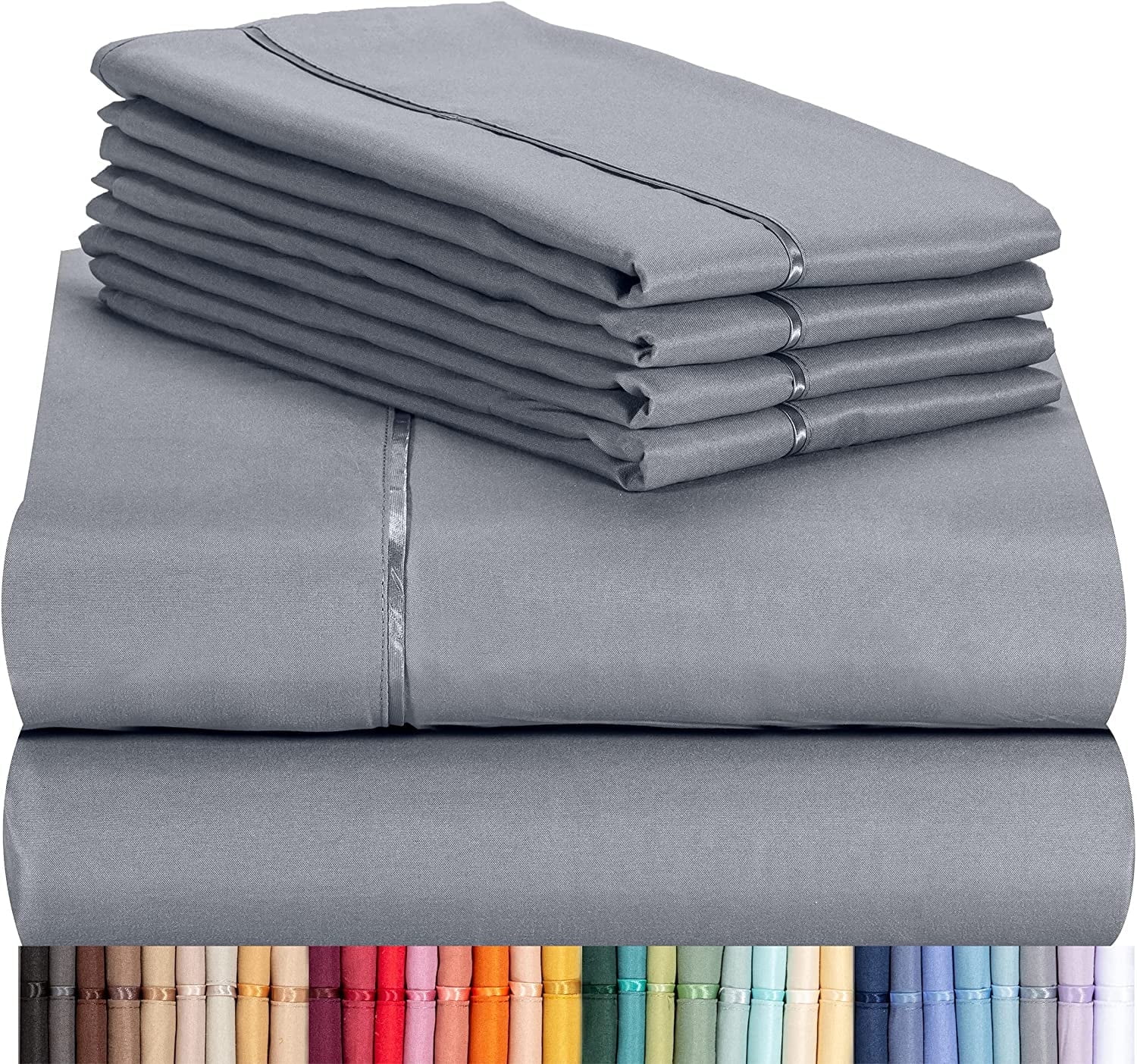 Cooling 6 piece Ultra Soft Microfiber Bed Sheets & Pillowcases
