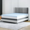 Memory Foam Mattress Topper, Cooling Gel Infused Bed Topper, 3