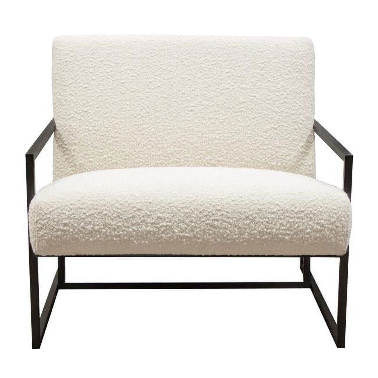 Black Velvet and Metal Slipper Accent Chair