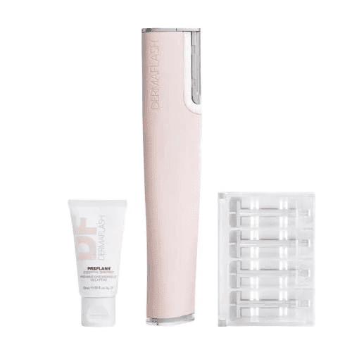 Blush Pink Sonic Dermaplaning Tool with Plastic Handle