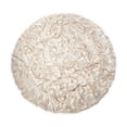 thumbnail image 1 of Luxe Arlington 6 Faux Sheepskin Circular Rug Plush Soft White, 1 of 3