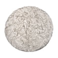 thumbnail image 1 of Luxe Arlington 6 Faux Sheepskin Circular Rug Plush Soft White, 1 of 3