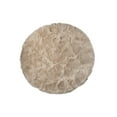 thumbnail image 1 of Luxe Arlington Faux Sheepskin Rug Taupe 6 Inch Round Circular, 1 of 3
