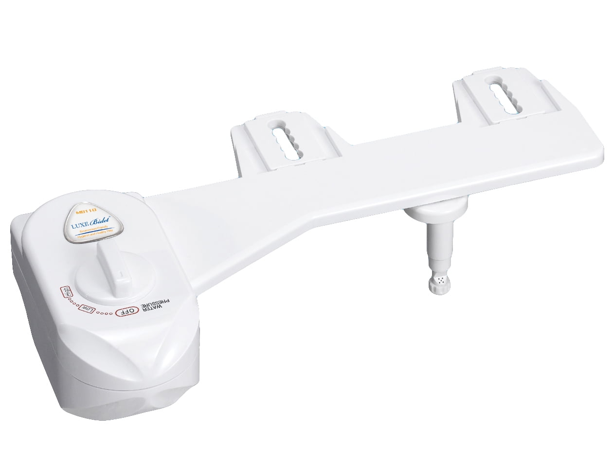 Luxe Bidet MB110 Fresh Water Spray Non-Electric Mechanical Bidet Toilet Seat Attachment