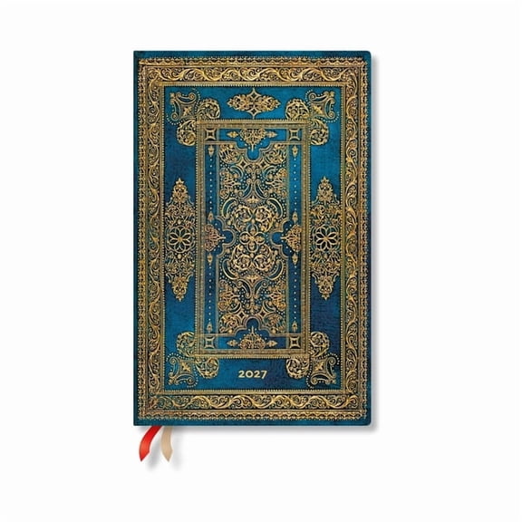 Luxe Design 2027 Blue Luxe Maxi Horizontal Hardcover 12-Month Weekly Planner, 160pg, 100gsm by Paperblanks (Luxe Design), (Paperback)