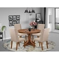 thumbnail image 1 of East West Furniture Ferris 5-Piece Modern Dining Set in Walnut Finish, 1 of 7