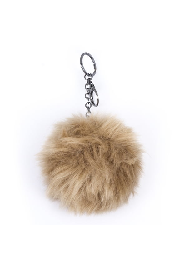 Fashion Faux faux Pom-Pom 3" Plush 1-Piece Accessory Multi-Color Options