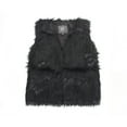 thumbnail image 1 of Luxe Fashion Faux faux Vest Women Black Acrylic Plush Sizes XS-XL Lined, 1 of 3