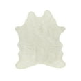 thumbnail image 1 of Luxe Faux Cowhide Rug 3ft Animal-Free Durable Soft Plush Design, 1 of 4