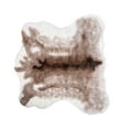 thumbnail image 1 of Luxe Faux Hide Rug Reindeer Design Acrylic Plush Soft Low Pile, 1 of 3