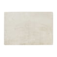 thumbnail image 1 of Luxe Faux Rabbit Fur Rectangular Rug 5' x 8'   - Ivory, 1 of 4