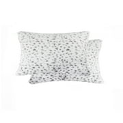 Luxe Faux faux Pillow 2-Piece Snow Leopard Sheepskin Soft Collection