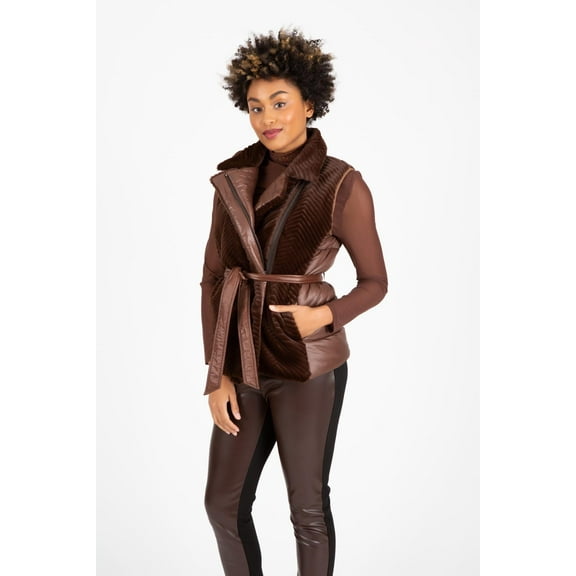 Luxe Furalicious Vest Chocolate