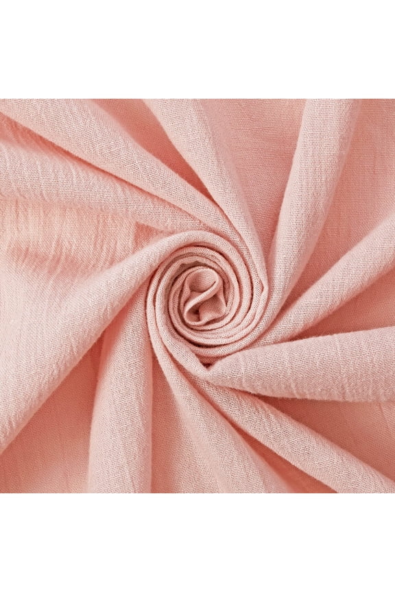 Luxe Gauze Fabric 100% Natural Cotton 51" Wide Sold BTY (Rose Gold, 10 Yards)