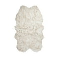 thumbnail image 1 of Luxe Gordon Faux Sheepskin Quattro Rug 4x6 Natural Soft 1 Inch, 1 of 3