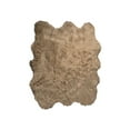 thumbnail image 1 of Luxe Gordon Faux Sheepskin Rug 5x6 Natural 100% Wool Soft Plush, 1 of 5