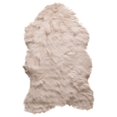 thumbnail image 1 of Luxe Gordon Faux Sheepskin Rug Tan 2x3 Feet 1-Piece Soft Texture, 1 of 3