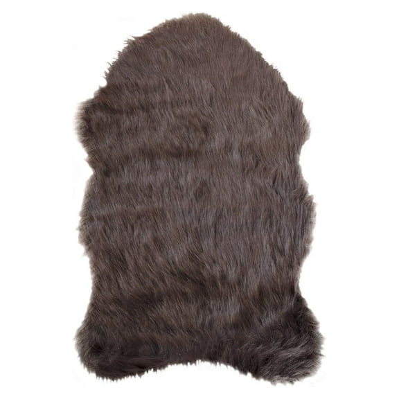 Luxe Gordon Faux Sheepskin Single Rug 1-Piece 2x3 2