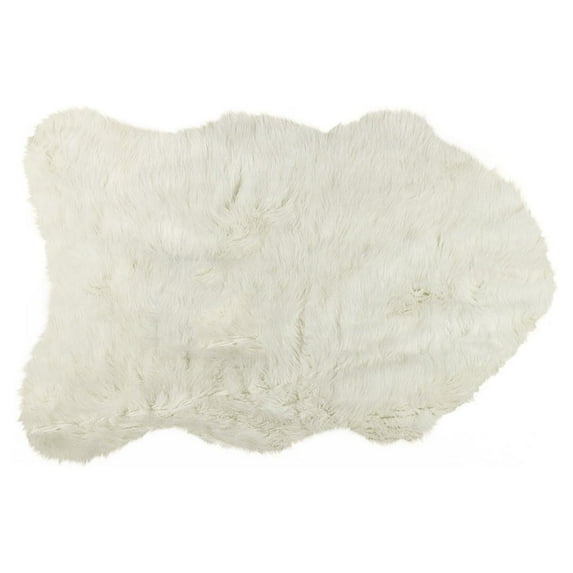 Luxe Gordon Faux Sheepskin Single Rug 1-Piece 2x3 3