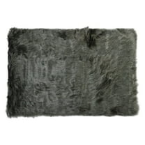 Luxe Hudson Faux Sheepskin Rug Dusty Rose 2x3 Inch 1 Piece