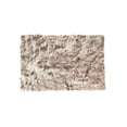 thumbnail image 1 of Luxe Hudson Faux Sheepskin Rug Gradient Chocolate 2x3 Soft Cozy, 1 of 4