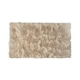 thumbnail image 1 of Luxe Hudson Faux Sheepskin Rug Taupe 3x5 Soft Natural Fiber Cozy, 1 of 3