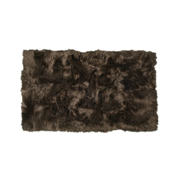 Luxe Hudson Faux Sheepskin Trio Rug 3x5 Natural Soft Area Rug