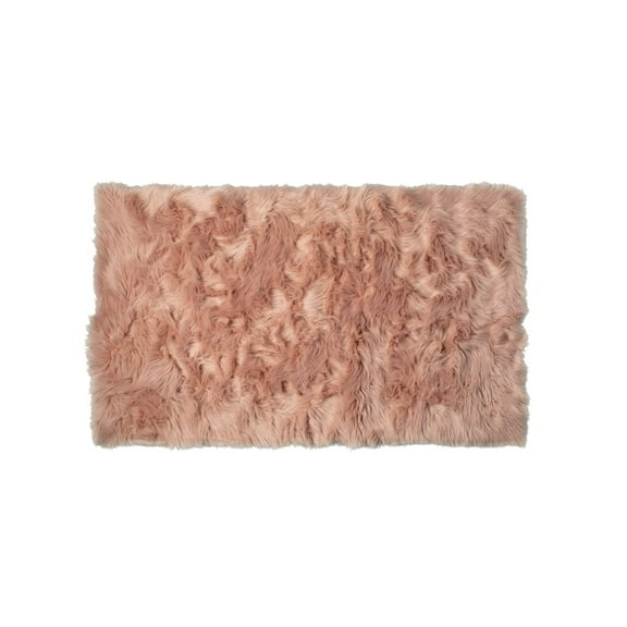 Luxe Hudson Faux Sheepskin Trio Rug 3x5 Natural Soft Area Rug