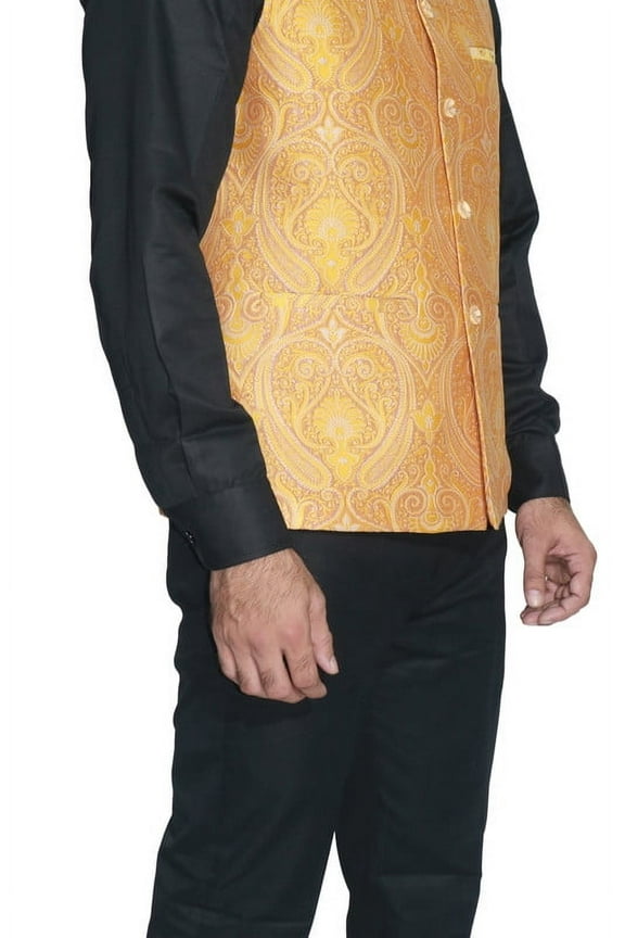 Luxe Jacquard Nehru Jacket for Men - Designer Formal Party Wear, Stylish Indian Wedding Vest Coat, XS to XXXL - Premium Men's Traditional & Designer Vest Coat/Jacket