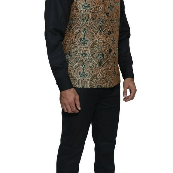 Luxe Jacquard Nehru Jacket for Men - Designer Formal Party Wear, Stylish Indian Wedding Vest Coat, XS to XXXL - Premium Men's Traditional & Designer Vest Coat/Jacket