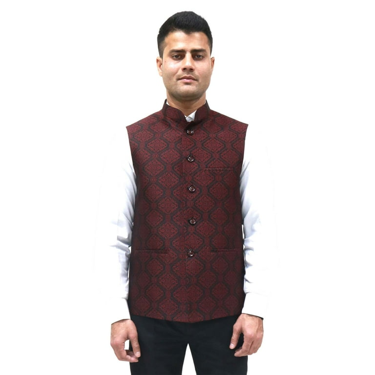 green emerald velvet dress Pearl Ivory Nehru Jacket main image 1