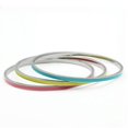 thumbnail image 1 of Luxe Jewelry Designs 3-Piece Women’s High Polished Stainless Steel Multi Color Bangle Set, 1 of 2
