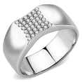 thumbnail image 1 of Luxe Jewelry Designs Men's Stainless Steel Birthstone Ring with AAA Grade Cubic Zirconia - Size 10, 1 of 4