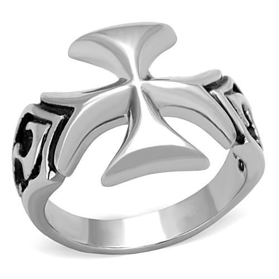 Luxe Jewelry Designs Men's Stainless Steel Engagement Ring with Black Epoxy - Size 11 (Pack of 2)