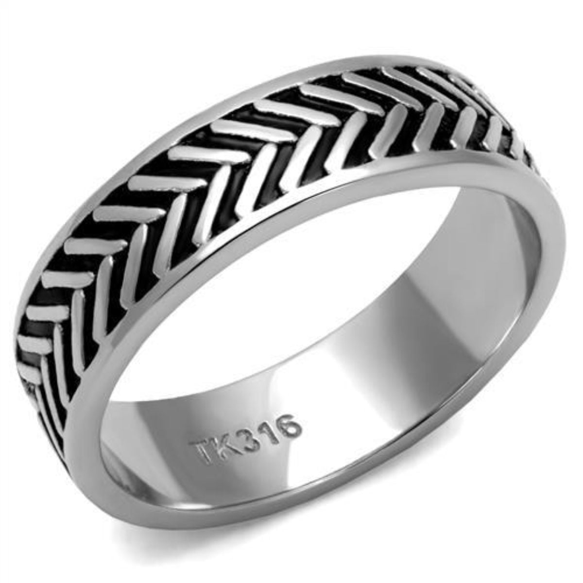 Luxe Jewelry Designs Men's Stainless Steel High Polished Ring, Size 9 ...