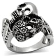 thumbnail image 1 of Luxe Jewelry Designs Men's Stainless Steel Ring with No Stone in No Stone - Size 12 (Pack of 2), 1 of 4