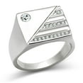 thumbnail image 1 of Luxe Jewelry Designs Men's Stainless Steel Ring with Top Grade Crystals - Size 11 (Pack of 2), 1 of 3
