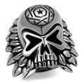 thumbnail image 1 of Luxe Jewelry Designs Men's Stainless Steel Skull Shaped Biker Style Ring - Size 12, 1 of 4