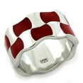thumbnail image 1 of Luxe Jewelry Designs Red Sterling Silver Women's Ring - Size 5, 1 of 1