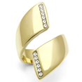 thumbnail image 1 of Luxe Jewelry Designs Rose Gold Ion Plated Women's Ring with Top Grade Crystals - Size 5 (Pack of 3), 1 of 4