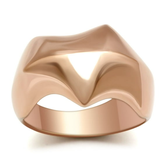 Luxe Jewelry Designs Rose Gold Women's Ring - Size 7 (Pack of 3)