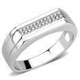 thumbnail image 1 of Luxe Jewelry Designs Stainless Steel Men's Ring with AAA Grade CZ - Size 12 (Pack of 2), 1 of 4